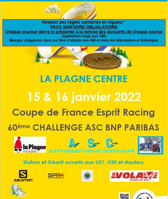60ème Challenge ASC BNP PARIBAS 15&16 janvier